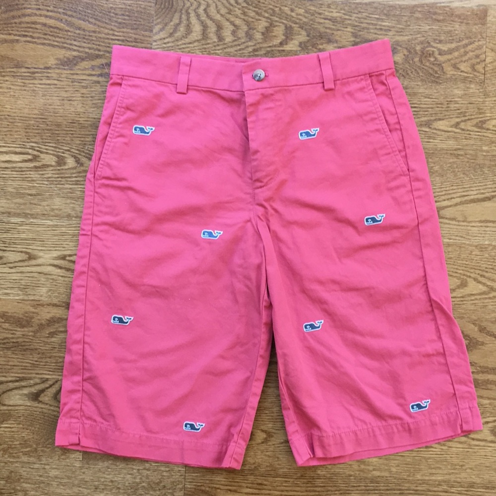 Vineyard Vines Boys Jetty Red Breaker Shorts